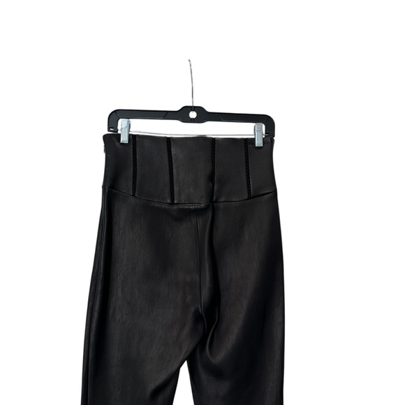 $3,390 Alaia Black High Rise Leather Leggings Size 6 - Picture 9 of 12